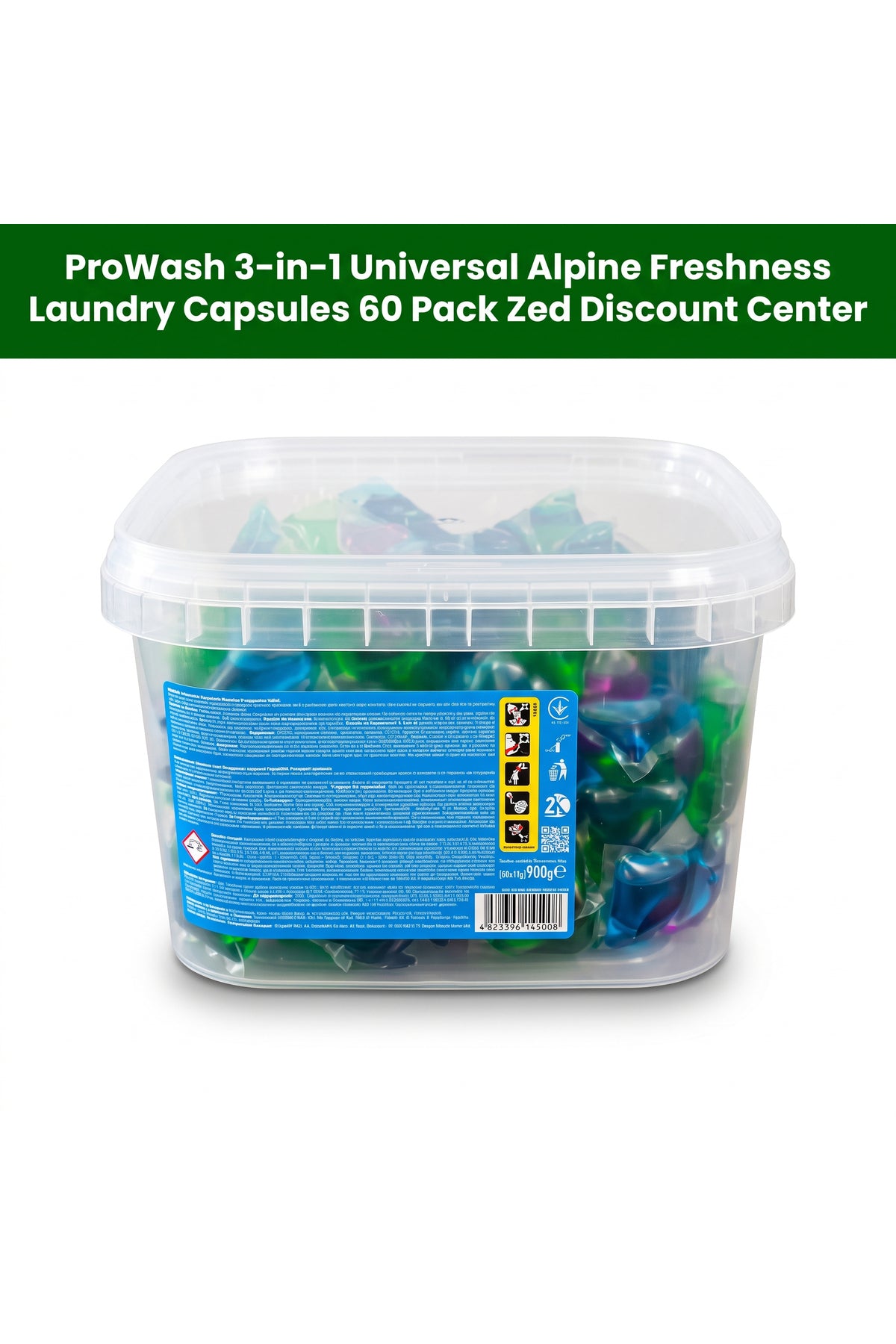 3-in-1 Universal Alpine Freshness Laundry Capsules 60 Pack