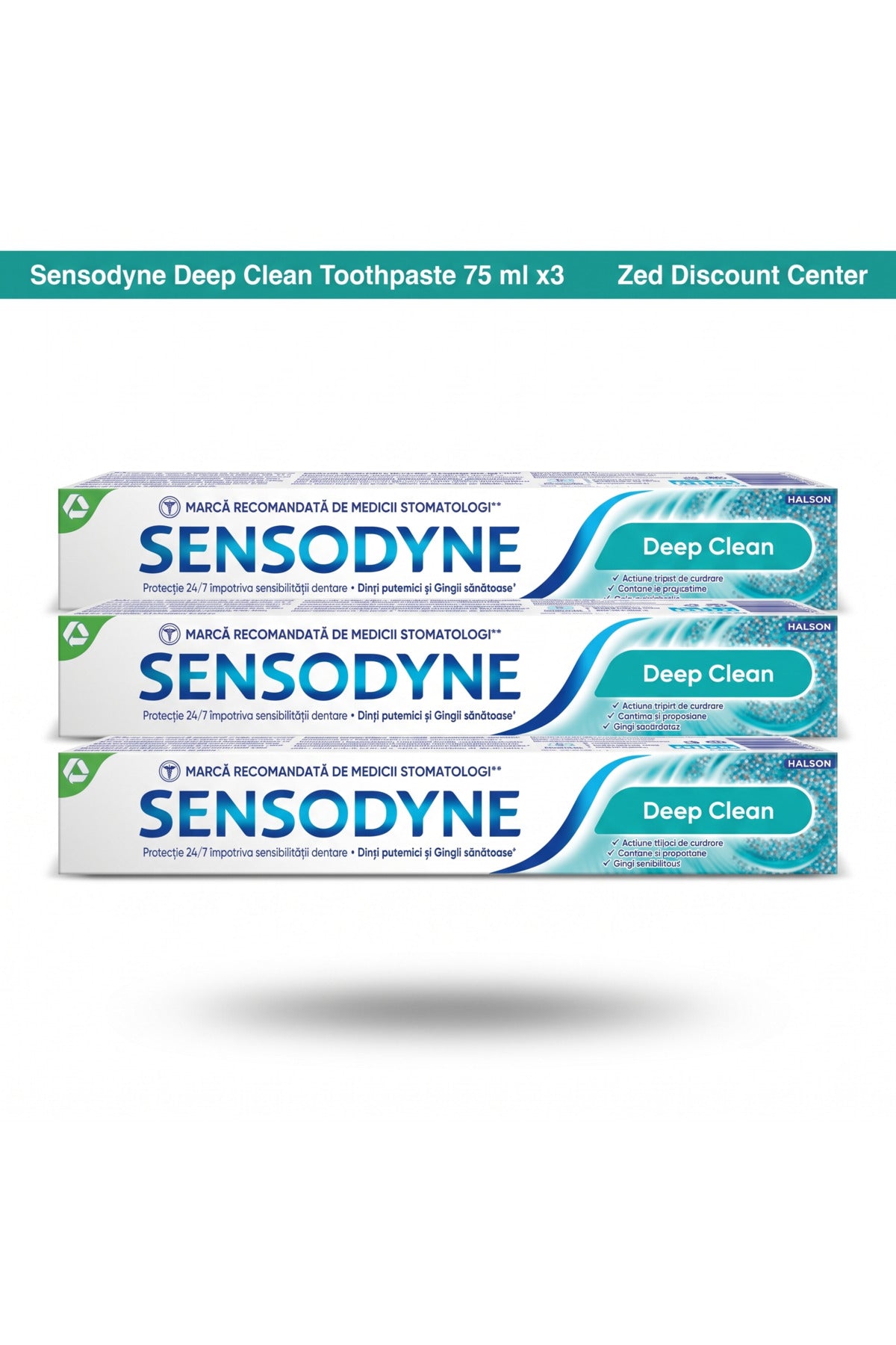 Deep Clean Toothpaste 75 ml x3