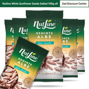 Nutline White Sunflower Seeds Salted 100g x6