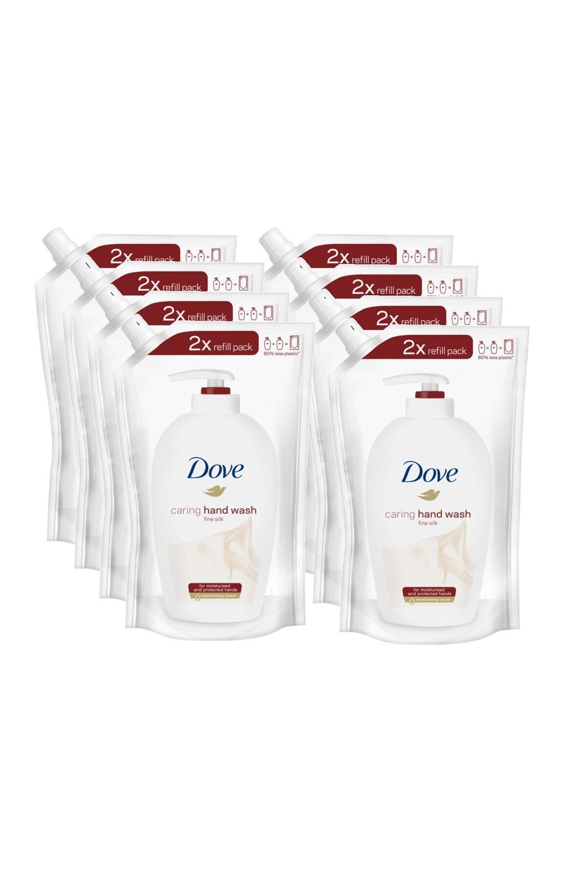 Set 8 x Rezerva sapun lichid Silk, 1/4 crema hidratanta, 500 ml