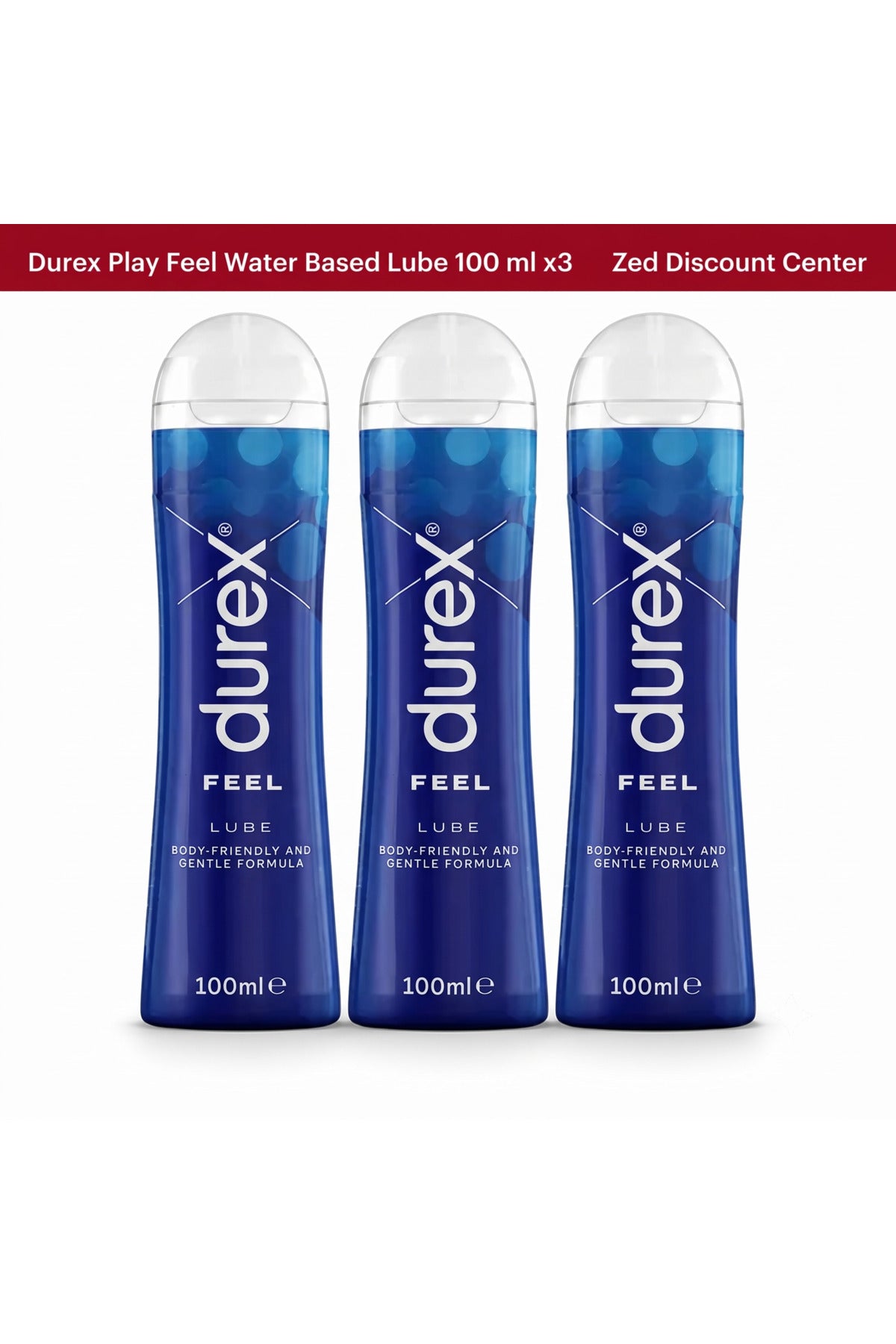 Play Feel Water Based Lube 100 ml x3