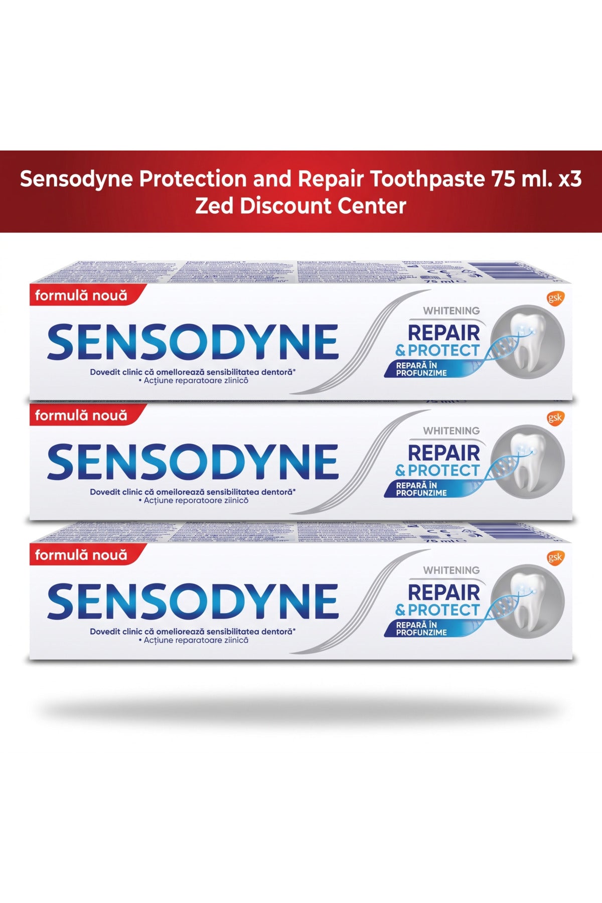 Protection and Repair Toothpaste 75 ml. x3