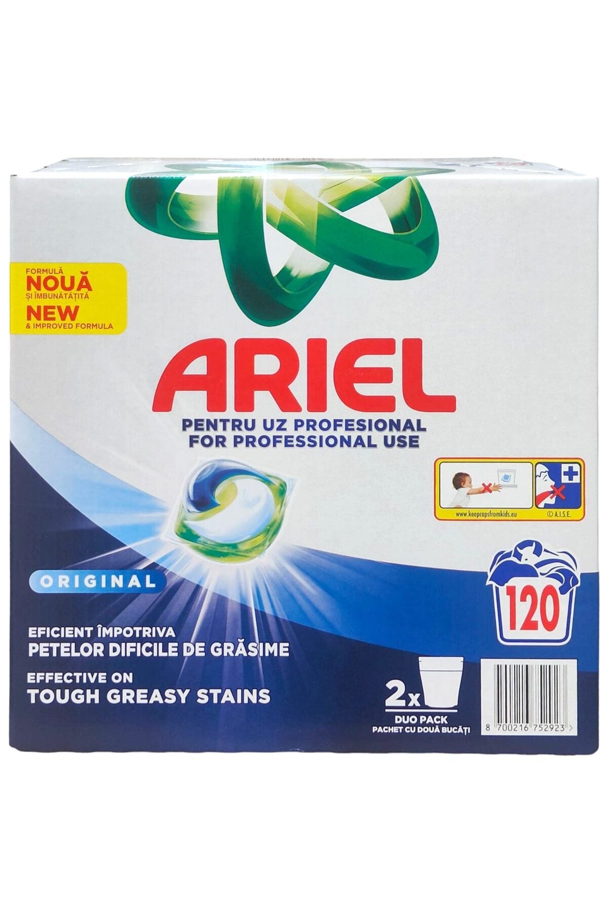 Detergent capsule Ariel Professional 3in1 PODS Color, 2x 60, 120 spalari