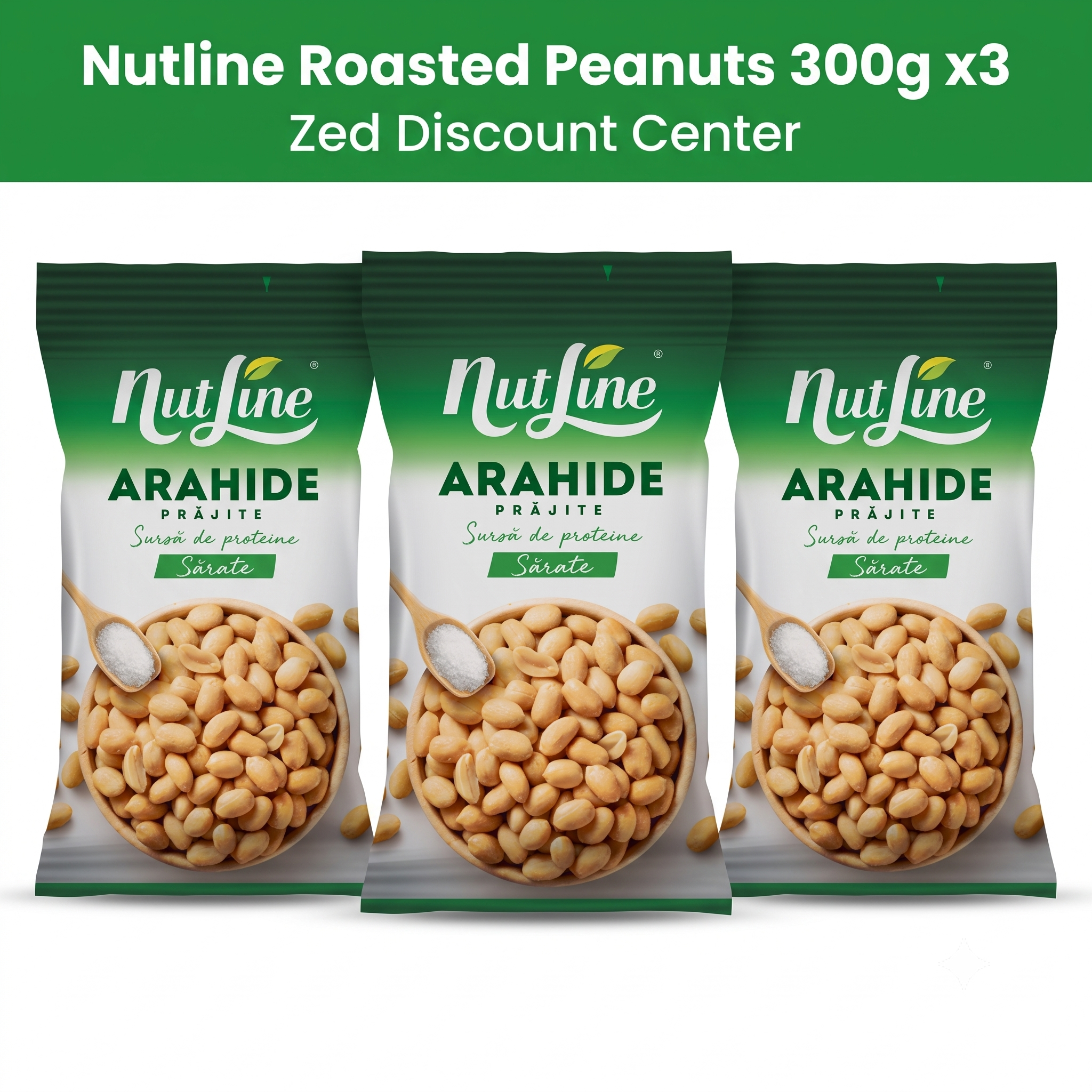 Nutline Roasted Peanuts 300g x3