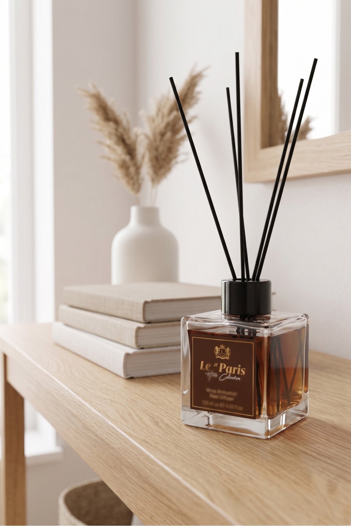 Premium Reed Diffuser 4x120ml, Long-Lasting Scent - Jasmine