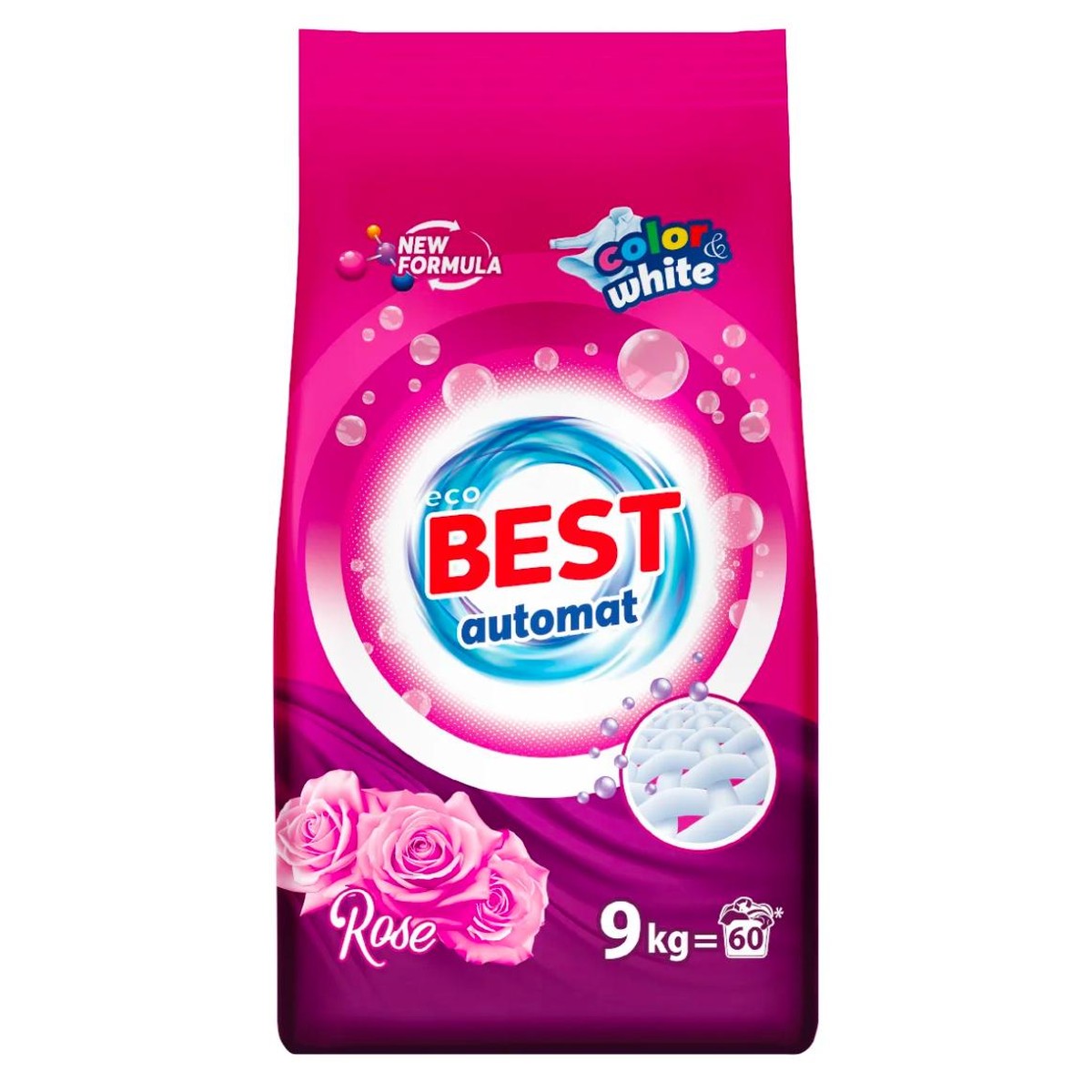 Best Automatic powder detergent, 9 KG ROSE