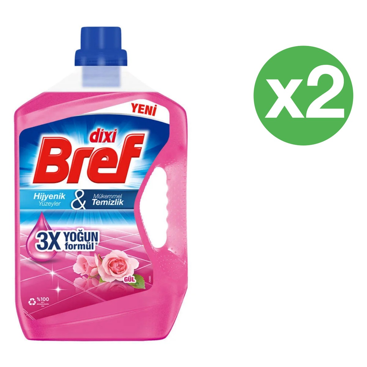 Bref Dixi Surface Cleaner Rose Scent 2 x 2.5 L