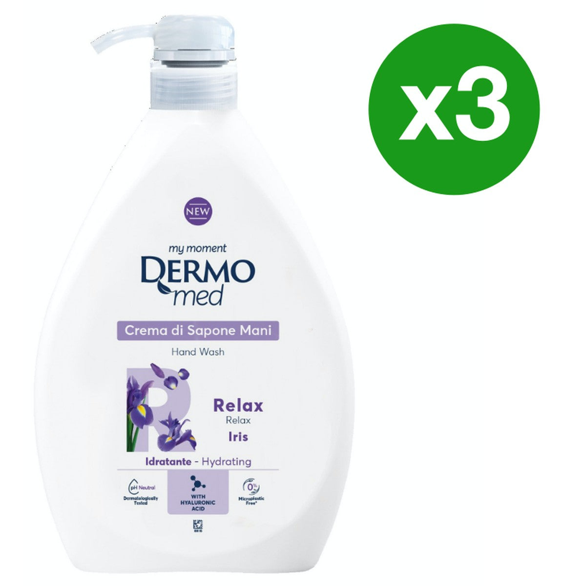 DERMOMED IRIS SOAP CREAM - 1000ML x 3