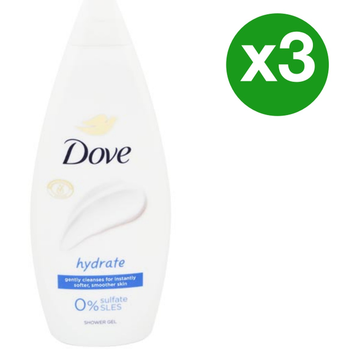 DOVE shower gel 720ml - Hydrate 3 x