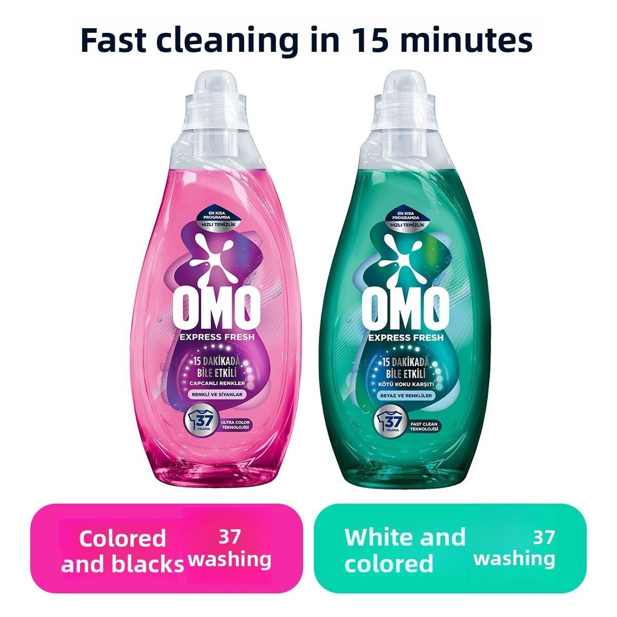 Express Fresh Anti Bad Odor White and Colors 1480ml X1 Colorful and Blacks with Capcan X1