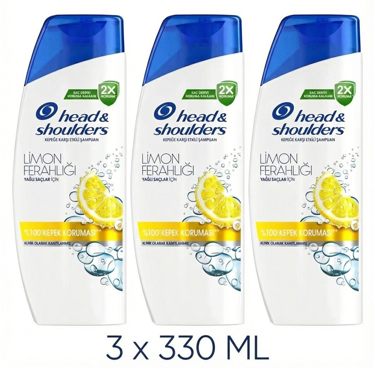 Head&shoulders Shampoo 3 x 330 Ml Lemon Freshness