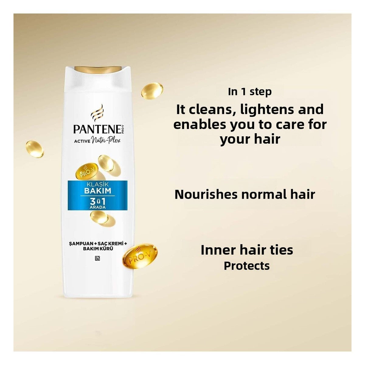 Repairing & Protective 3 in 1 Shampoo 400ml Damaged Hair X 2 Pieces