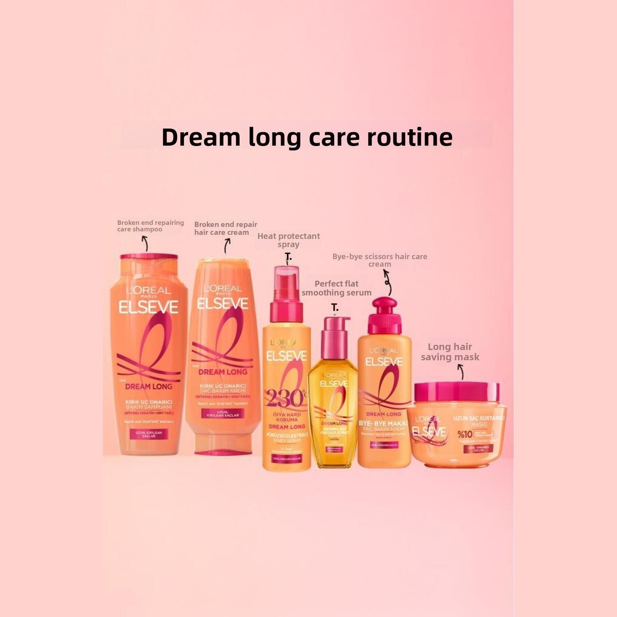 2-Pack Dream Long Easy Comb Hair Care Cream 250 ml