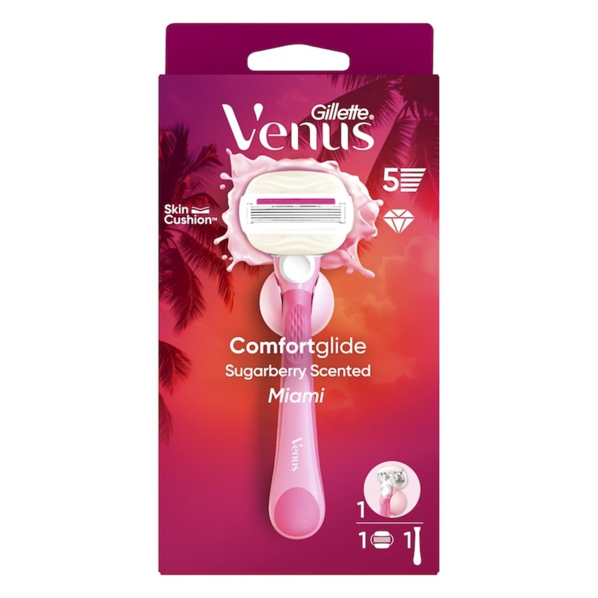 ComfortGlide Miami Sugarberry Women's Razor, 1 pc