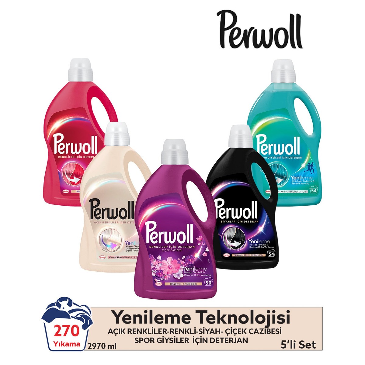 Liquid Detergent Set 4X2,97L + 2,75L - Black Color Light Floral 316 Wash