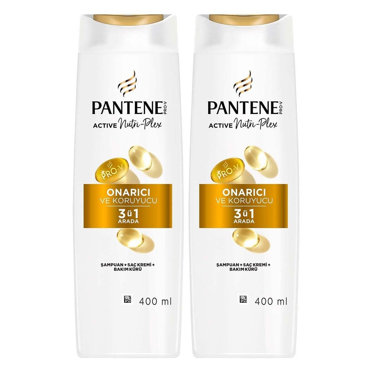 Repairing & Protective 3 in 1 Shampoo 400ml Damaged Hair X 2 Pieces