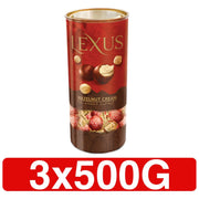 MILKY COMPOUND CHOCOLATE FILLED WITH HAZELNUT CREAM 3 X 500G