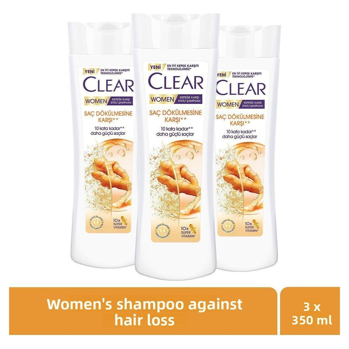 350 ml X3 Anti-Hair Loss Shampoo for Women - Effective on Dandruff