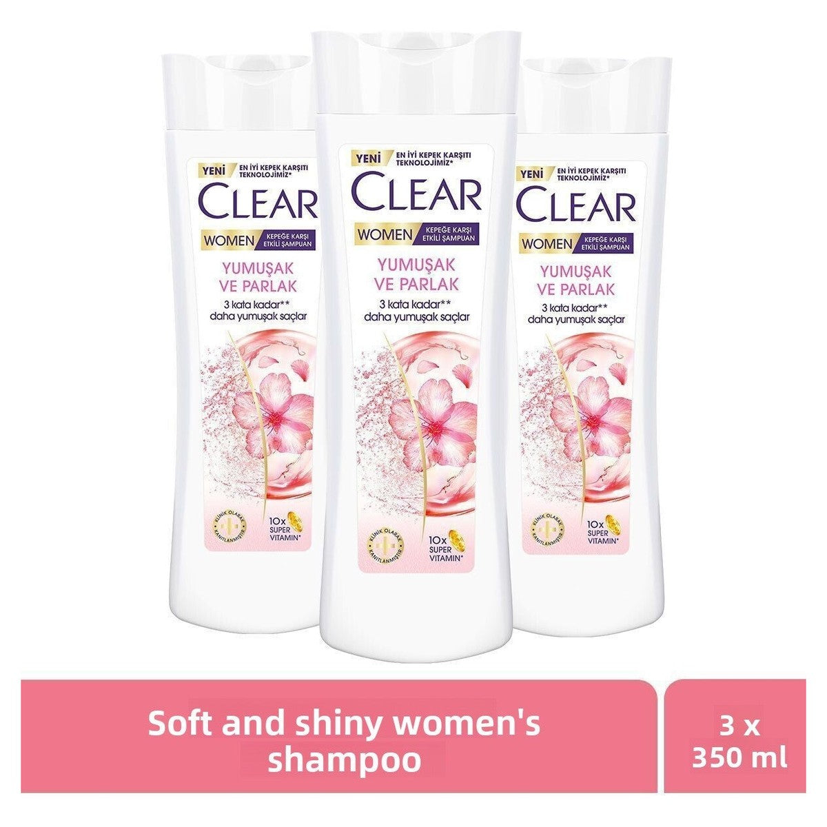 Soft and Shiny Women's Shampoo - Effective Against Dandruff, 350 ml