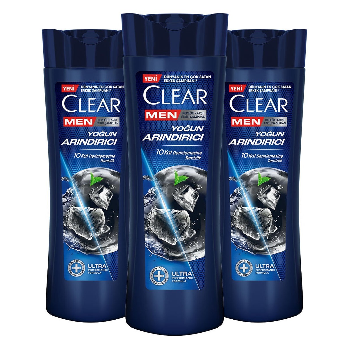 Intensive Purifying 350 ml X3 - Men's Anti-Dandruff Shampoo