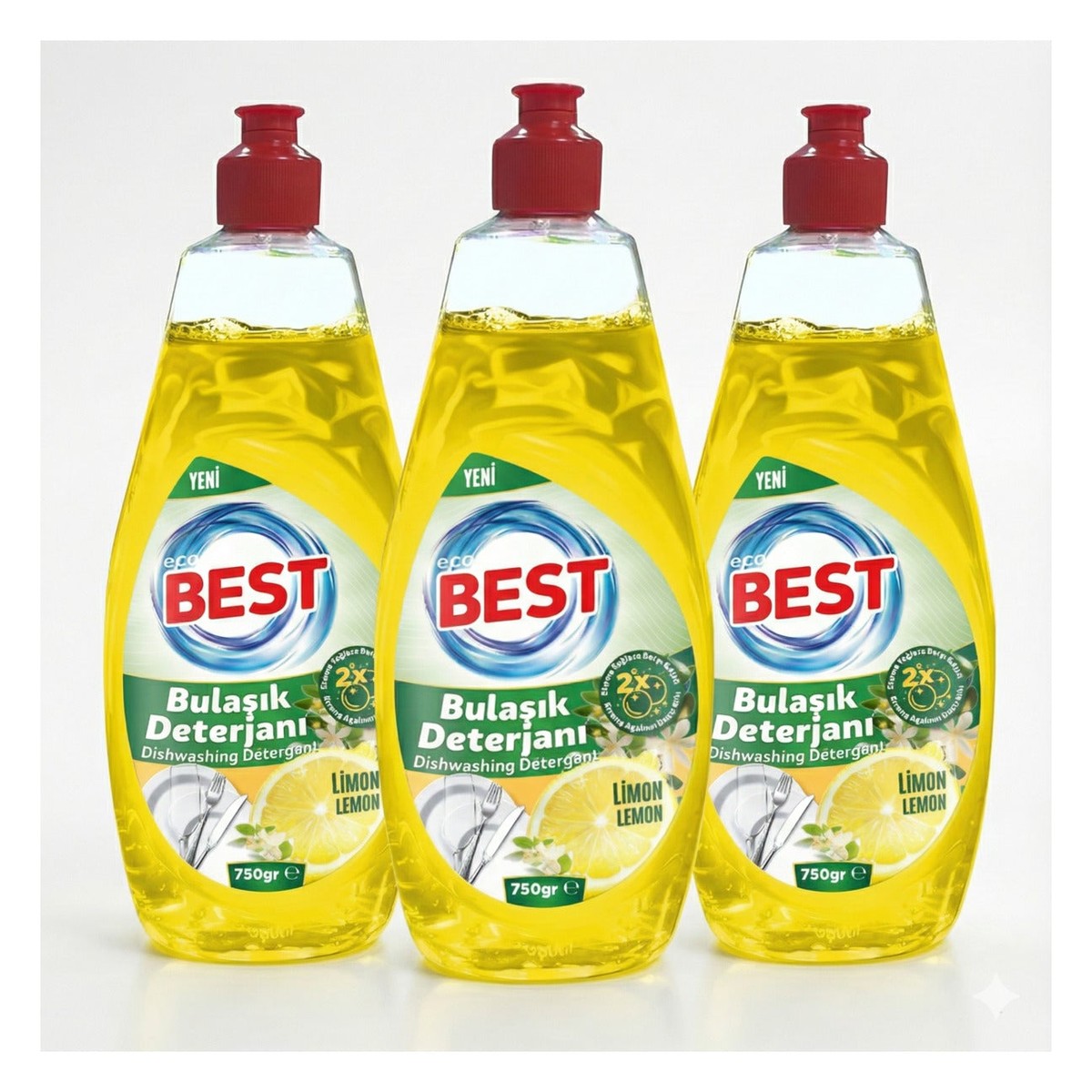 Hand Wash Dish Detergent lemon 3 x 750ml