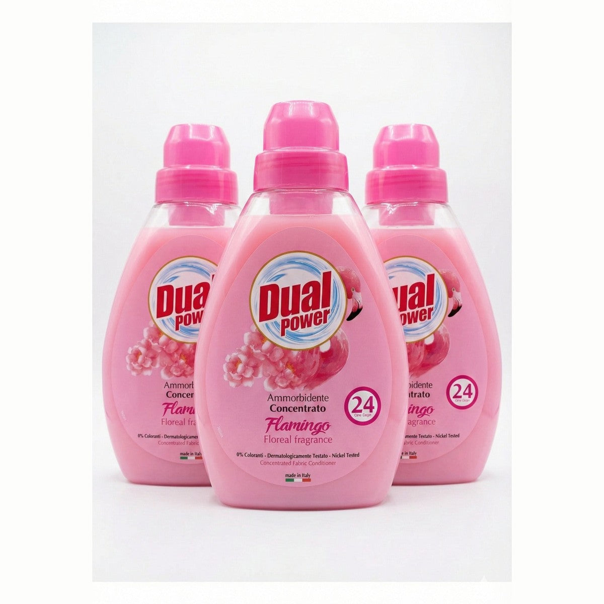 24 Wash Flamingo 3 x 600ml fabric softener