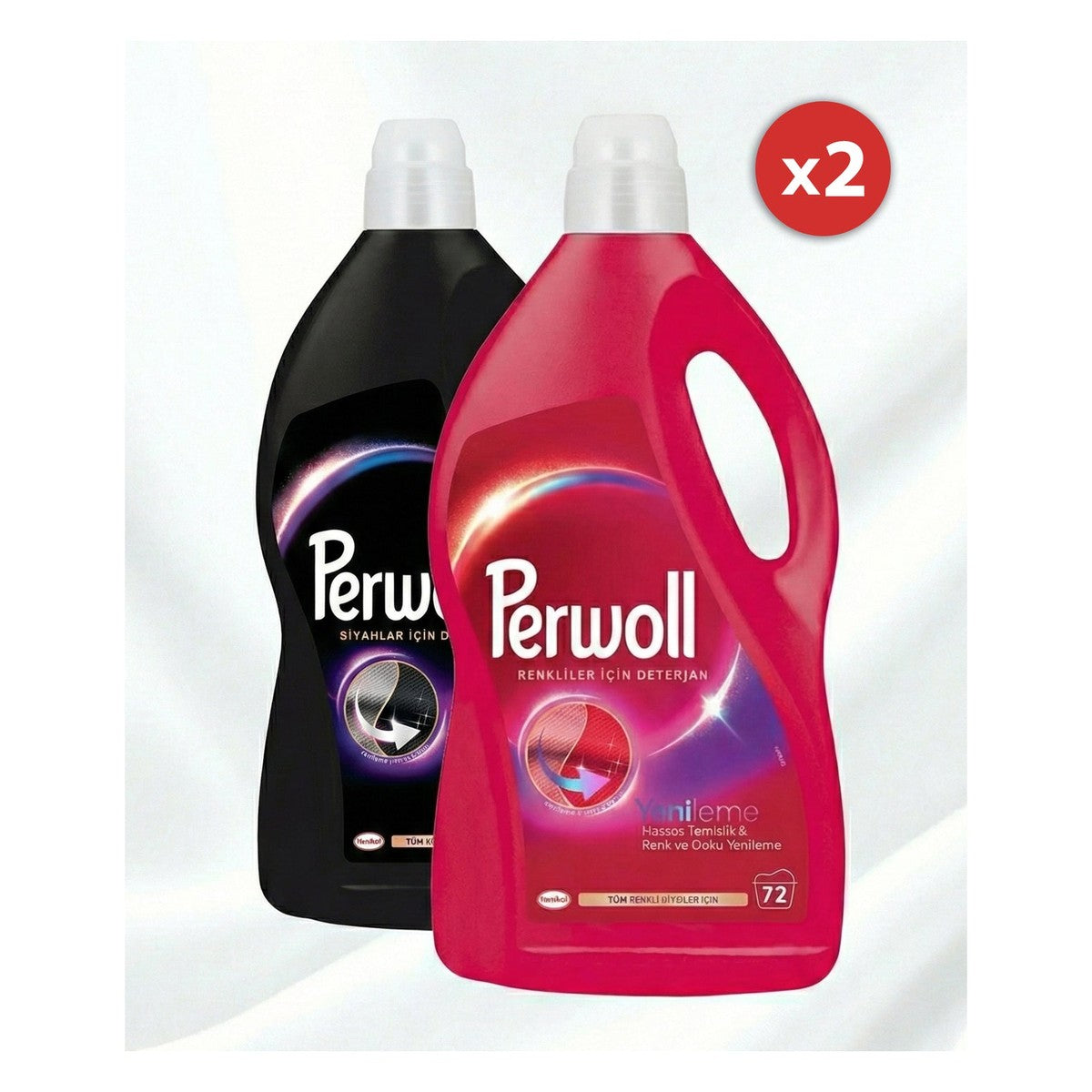 Liquid Detergent for Black & Color Clothes - 72 Washes - 2 x 3.96 L