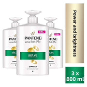 " Pro-V Güç & Parlaklık Şampuan 800ml Pompalı Şişe. Zayıf ve Mat Saçlar için x 3 Adet"
