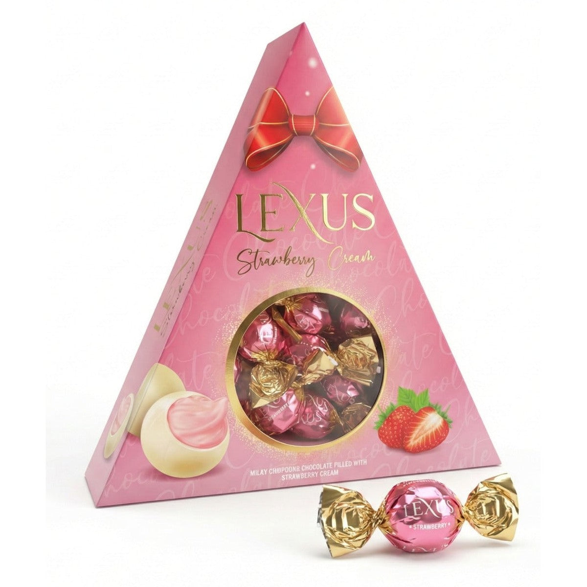 Compound Chocolate Filled With Strawberry Cream