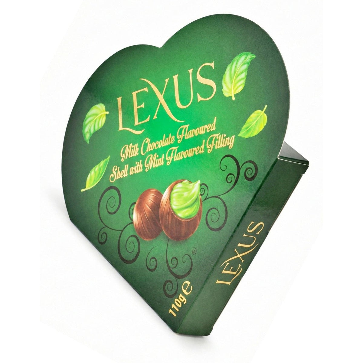 Mint Filled Milk Chocolate - 110g - Heart Shaped Gift Box