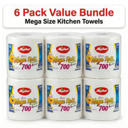 Mega Roll 700 Giant Paper Towels, 6-Pack
