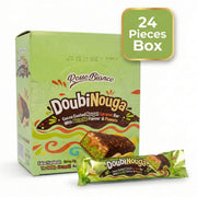 Doubi Nouga 40g x 24 Pack: Pistachio, Peanut & Caramel Dubai Chocolate Bars