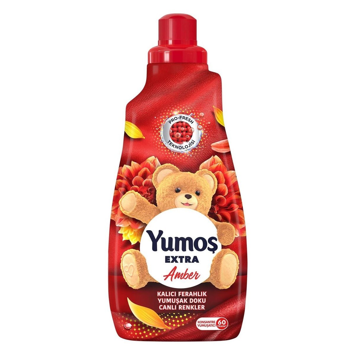 Yumos Extra Amber Concentrated Fabric Softener 1440ml X3