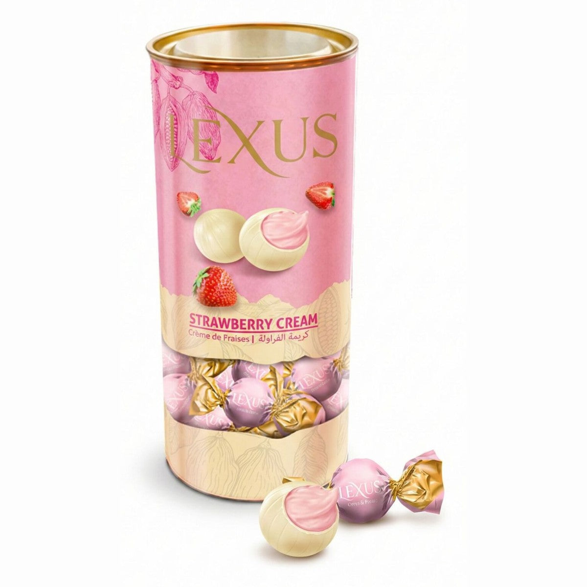 Milky Compound Chocolate Strawberry Filled 500g
