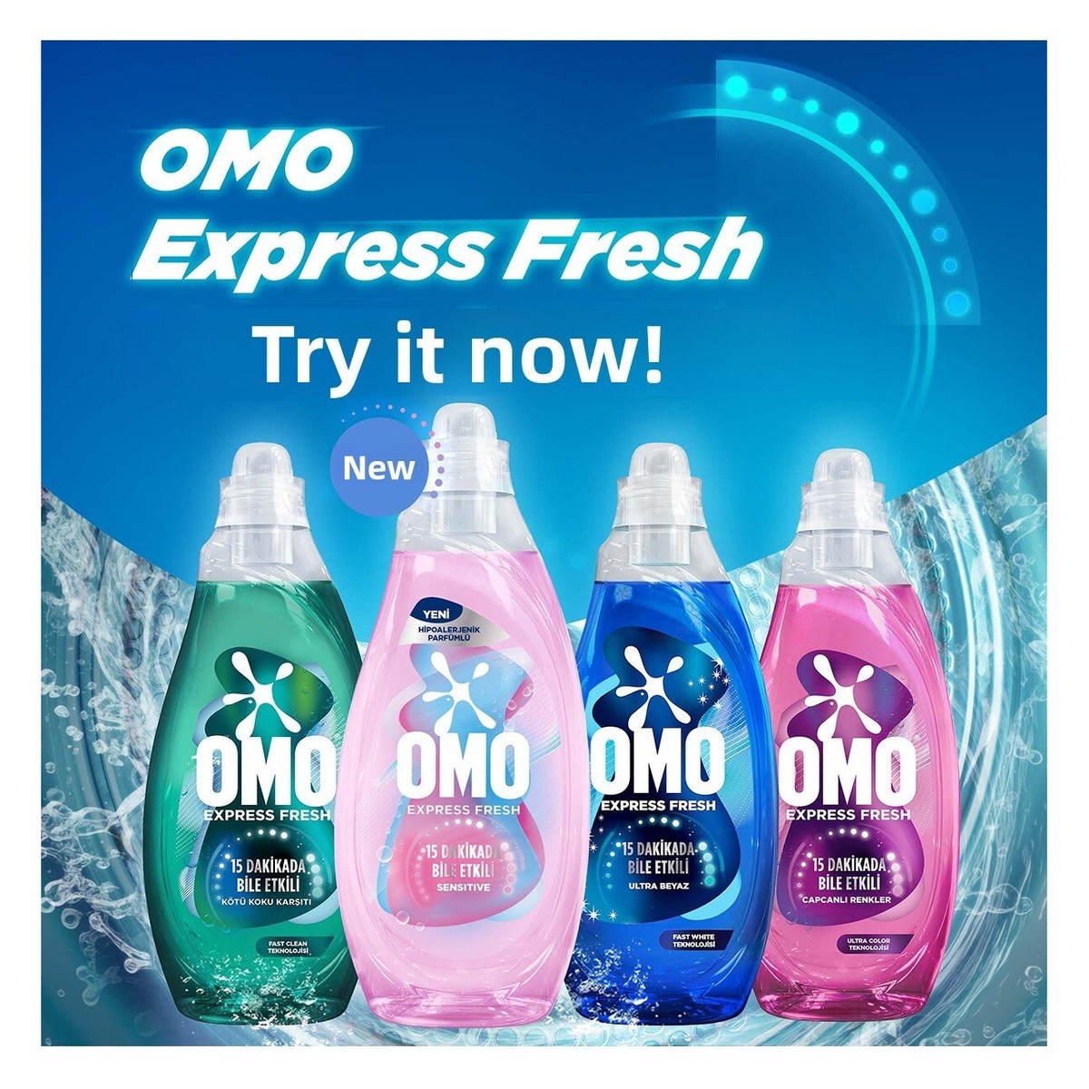 Express Fresh Sensitive Sıvı Çamaşır Deterjan Seti 1480 ml x4