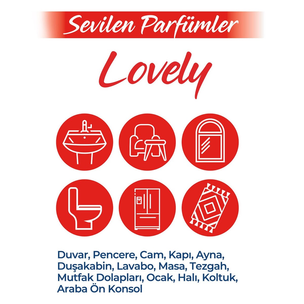 Yüzey Temizleme Havlusu Sevilen Kokular Lovely 96 Adetx3 (288 Yaprak)