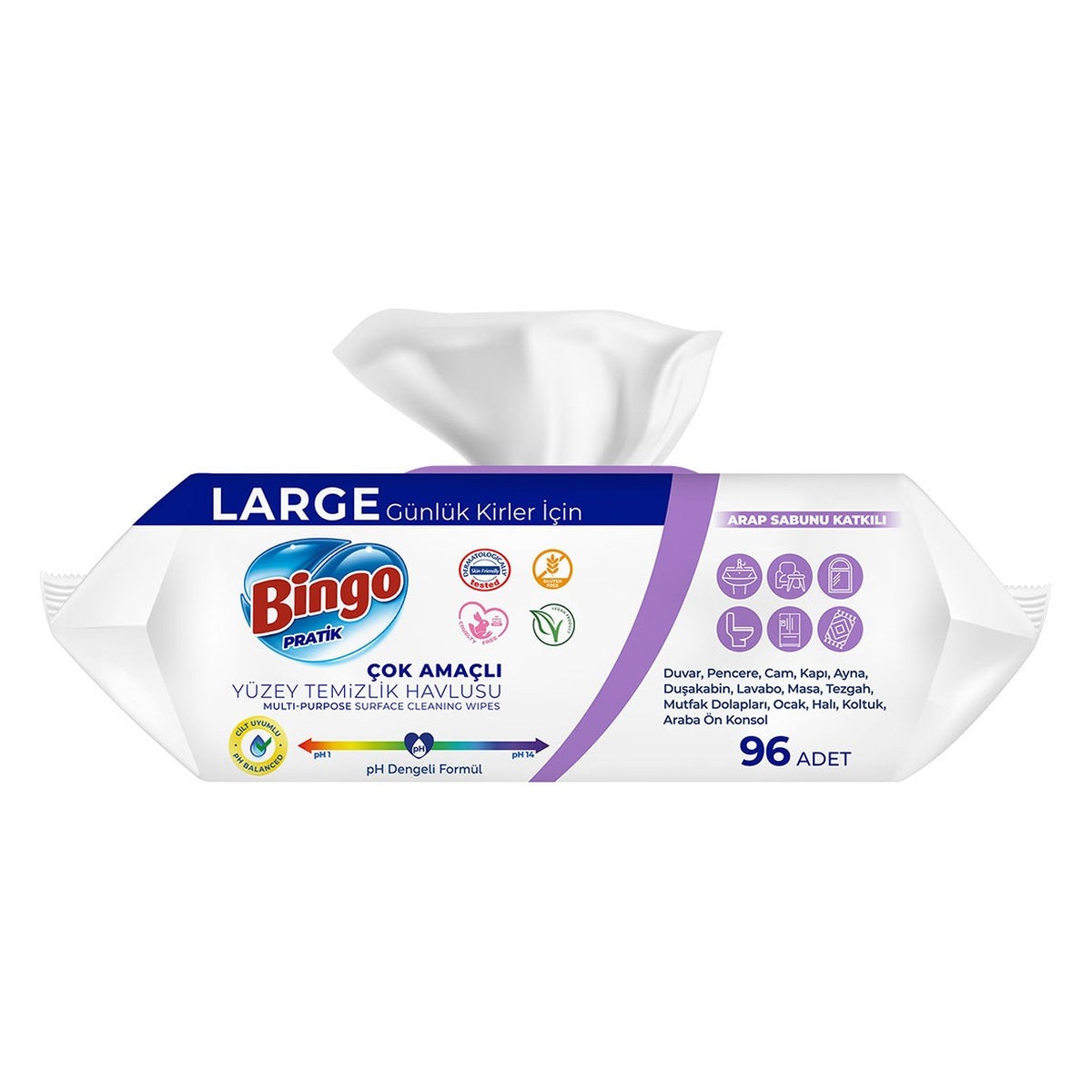 Yüzey Temizlik Havlusu Large Lavanta 96x3 (288 YAPRAK)