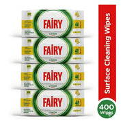 Lemon Scented Surface Cleaning Wipes x4 Pack (Total 400 Wipes)
