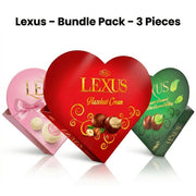 Heart-Shaped Chocolate Gift Bundle: Strawberry, Hazelnut & Mint ( 110g x 3 )