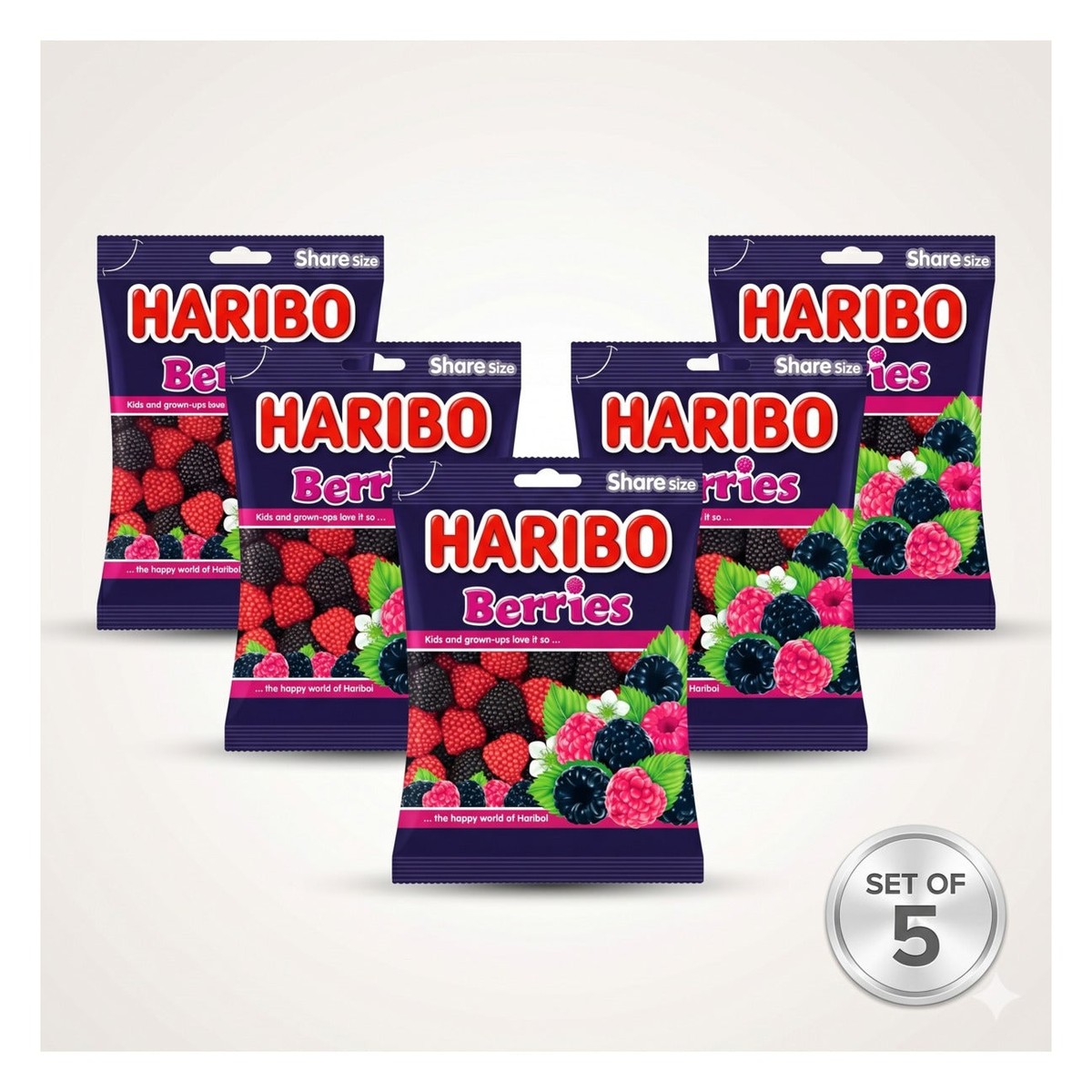 Berries Flavor Chewing Gum - Multi-Pack (5x70G Pack)