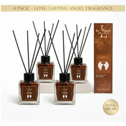 Premium Reed Diffuser 4x120ml, Long-Lasting Scent - Angel