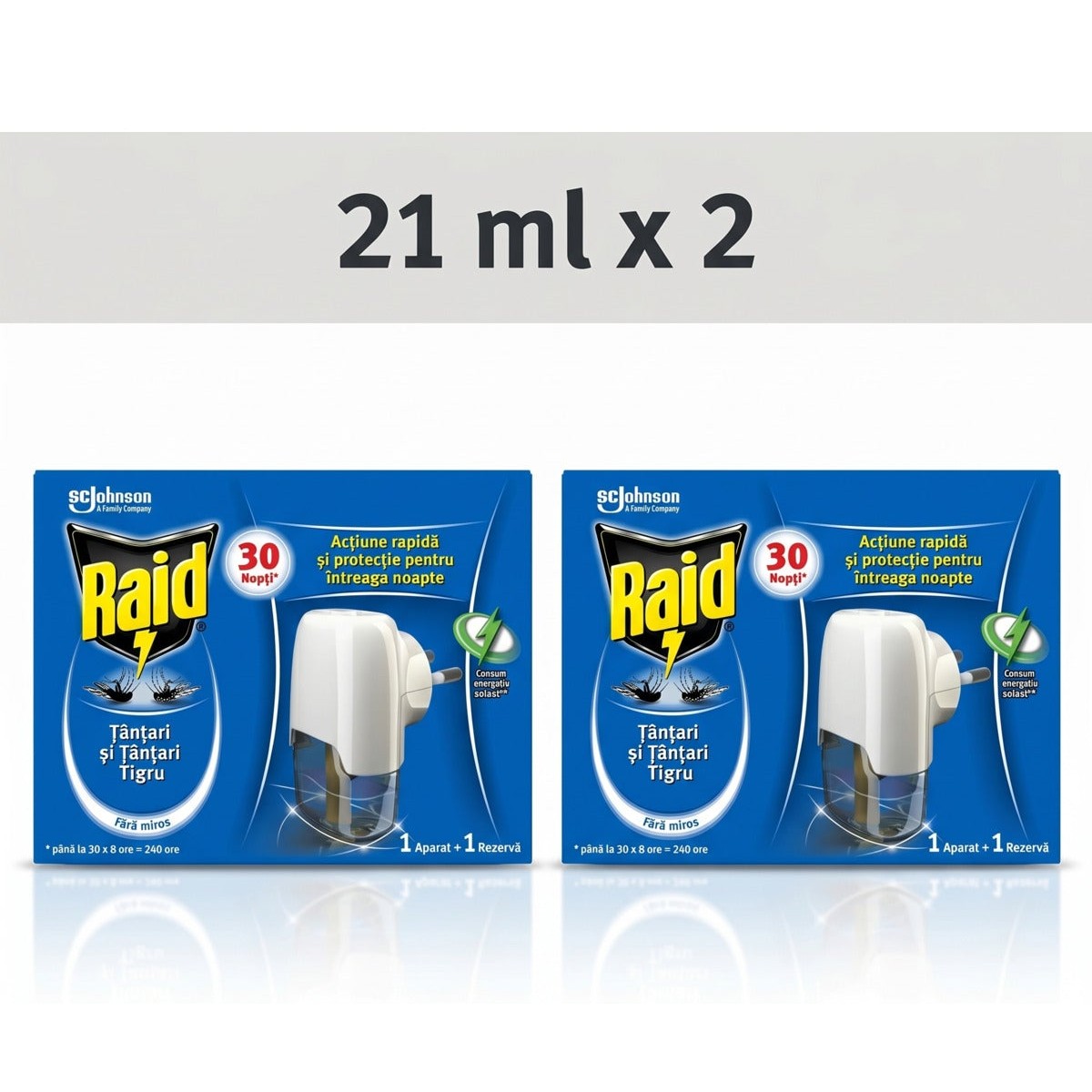Pack 2 X 21ml electric liquid mosquito repellent with wick