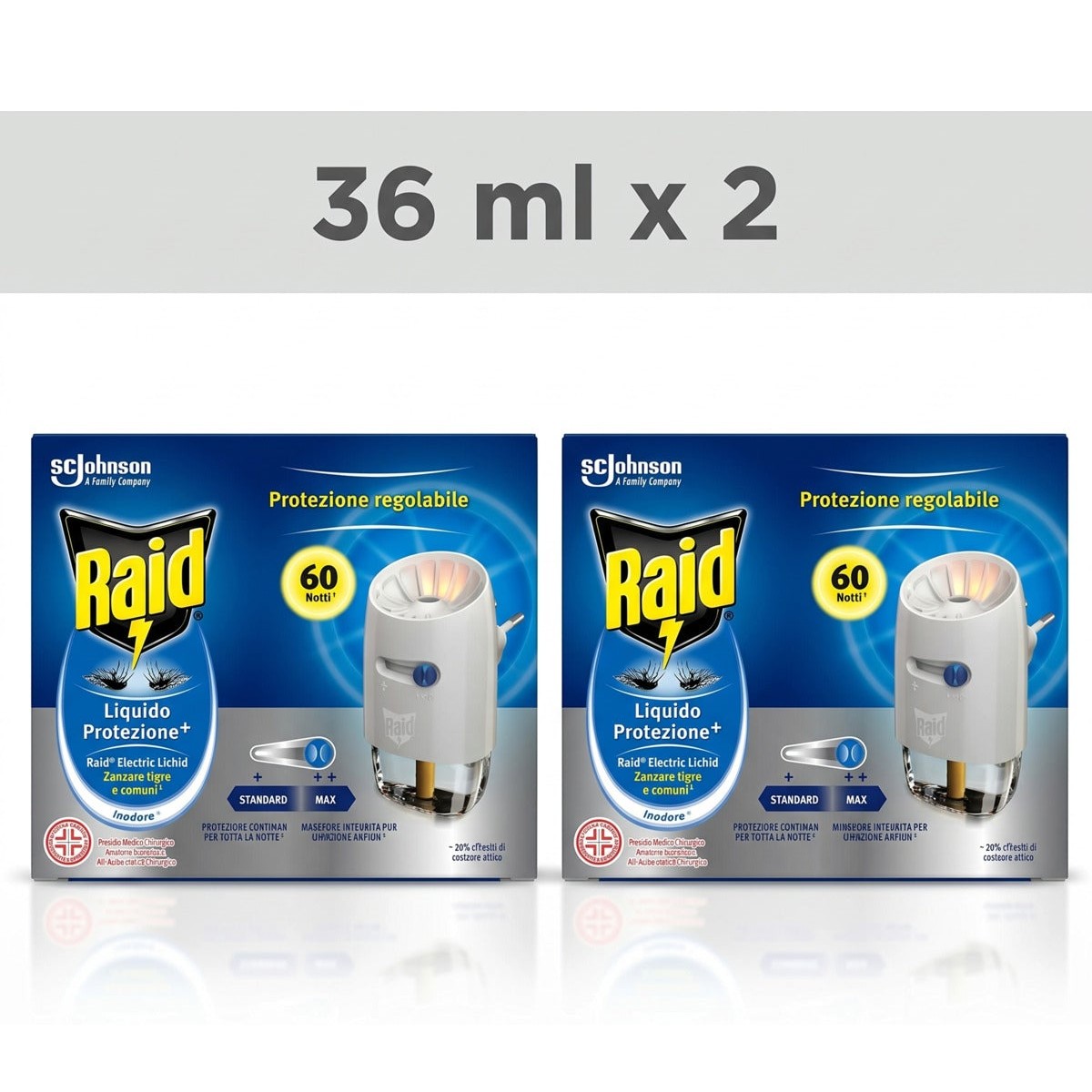 Pack 2 X Electric Device + Liquid Refill 36ml 60nights
