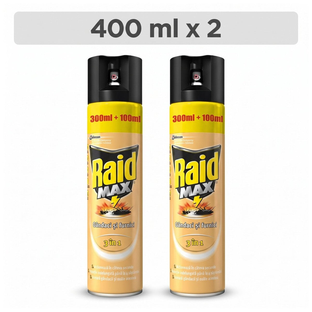 Pack 2 X Max Crawling Insects 400ml + 33% EXTRA