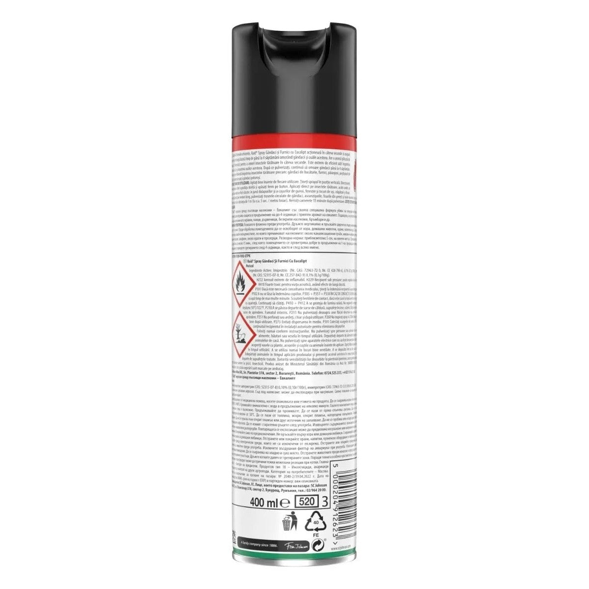 Pack 2 X Cockroach and Ant Spray, Eucalyptus, 400ml