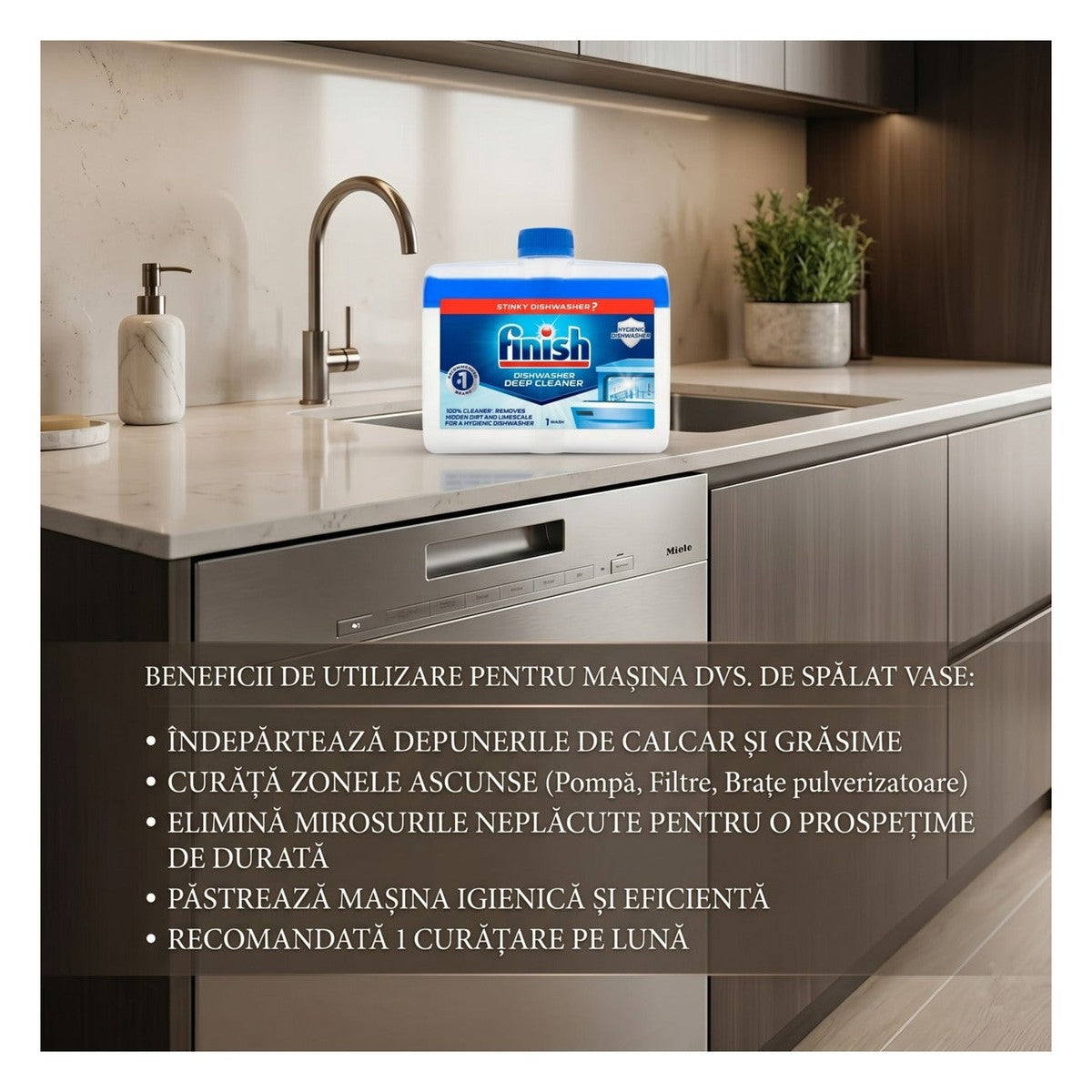 Pack 2 X Original Dishwasher Cleaner 250ml ( Total:500ml )