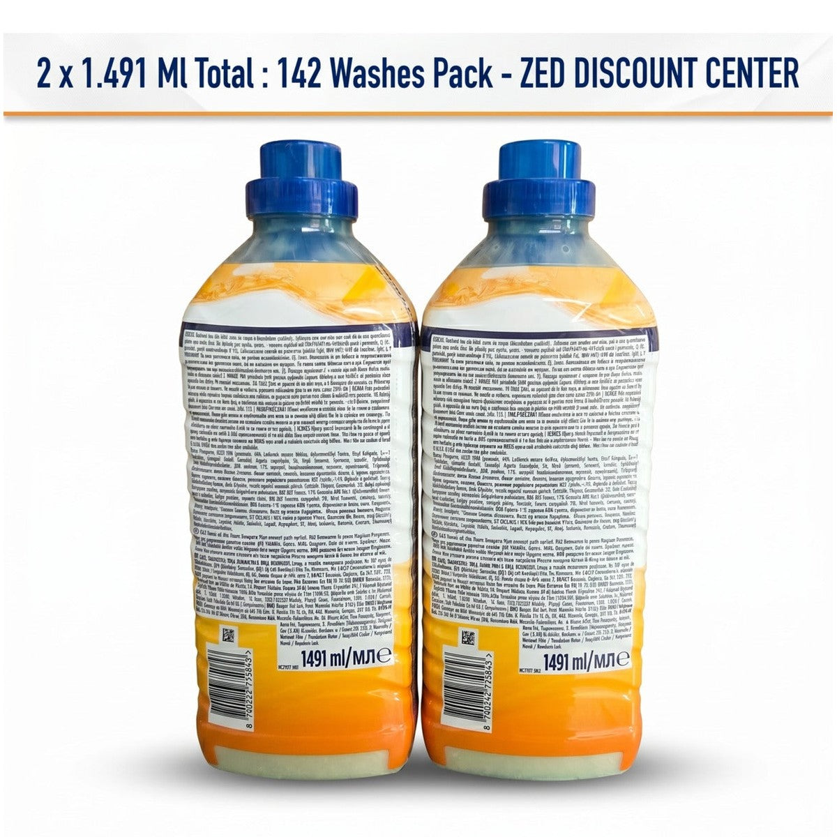 Summer Breeze Fabric Conditioner 2x1.491 L, 142 Washes Twin Pack
