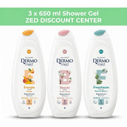 Shower Gel 3x 650ml. (Reshness White Musk and Energy Mango and Beauty White Flower)
