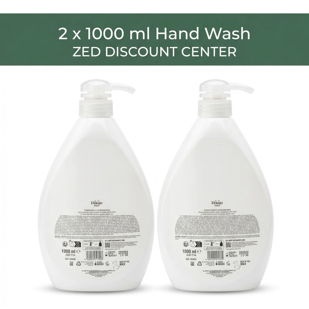 Liquid Hand Wash 2x 1000ml. (Relax Irıs and Energia Mango)