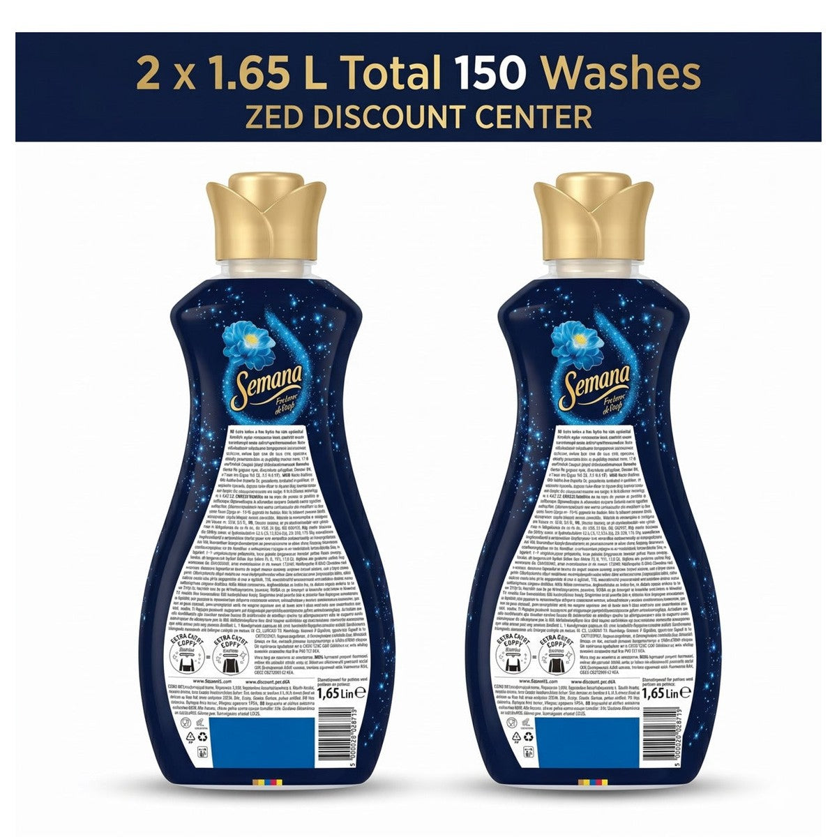 Midnight Blue Fabric Conditioner 2x 1.65L (75 Washes x2)